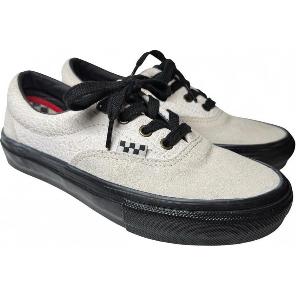 Vans Era Skate Breana Geering Marshmellow & Black Skate Shoes Men's Size 5.5 EUC